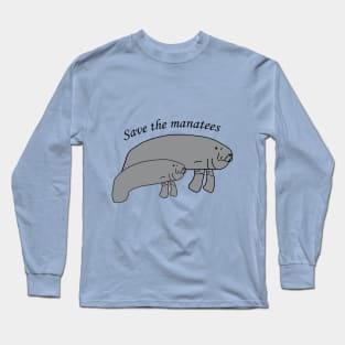 Save the manatees Long Sleeve T-Shirt